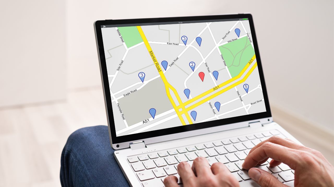 Location opened in laptop